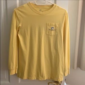 Boys Yellow Southern Tide L/S Shirt Size L